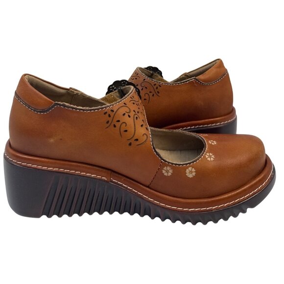 L’artiste By Spring Step Footlight Mary Jane Wedge Size 36 - Picture 3 of 10